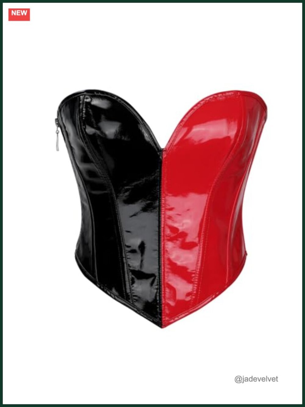 Women's PU Leather Corset Top Strapless Bustier for Costume Party
